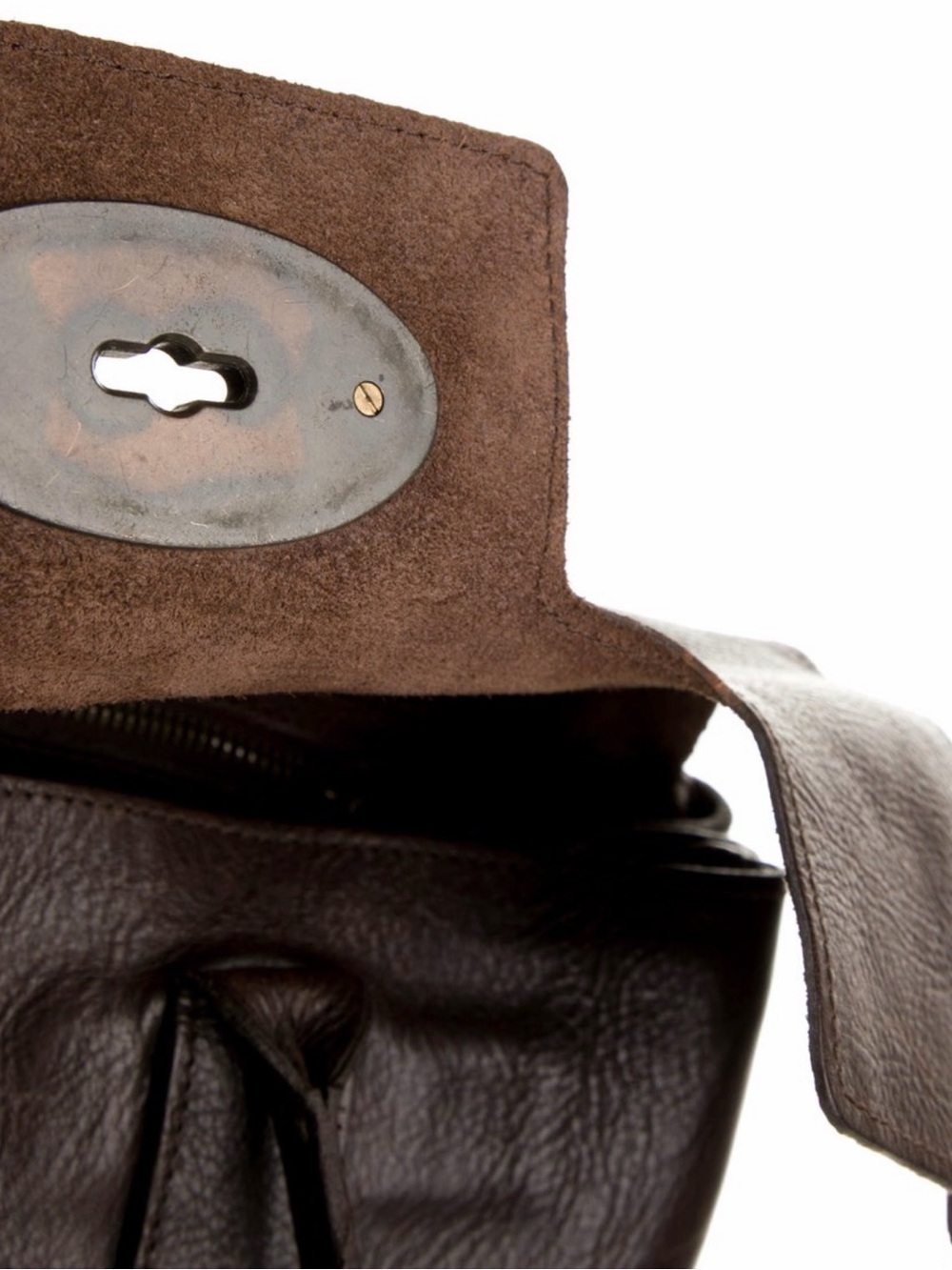 Mulberry leather tote bag - Picture 5 of 7